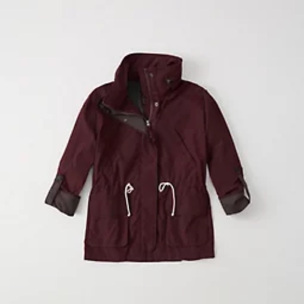 Abercrombie & Fit h Anorak Jacket Burgundy